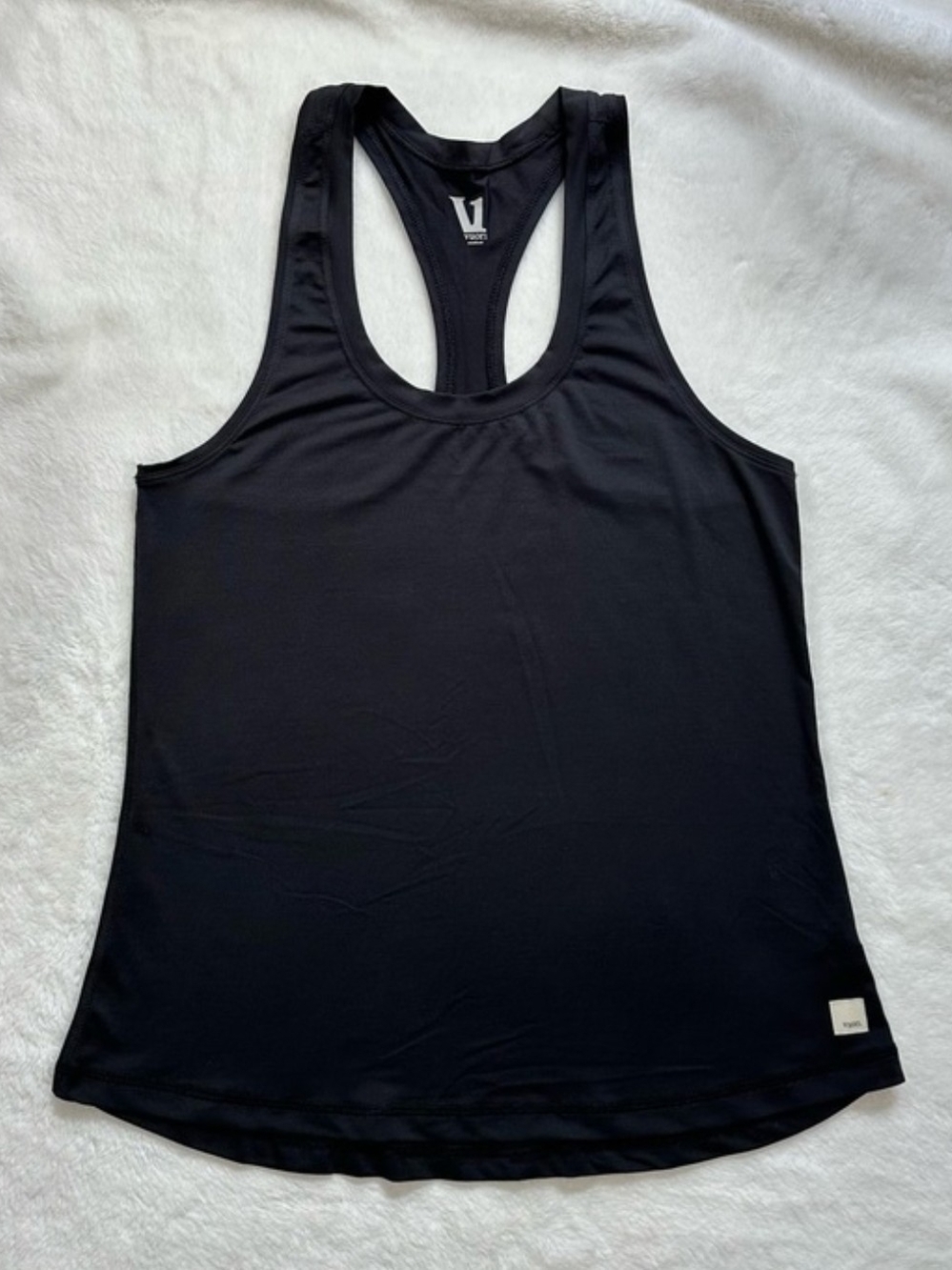 Vuori Black Lux Racerback Workout Tank M Medium